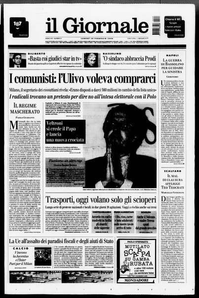 Il giornale del lunedi